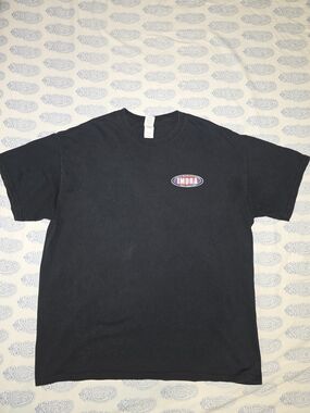 Gildan Black Short-Sleeve Crewneck Tee with Small Chest Logo